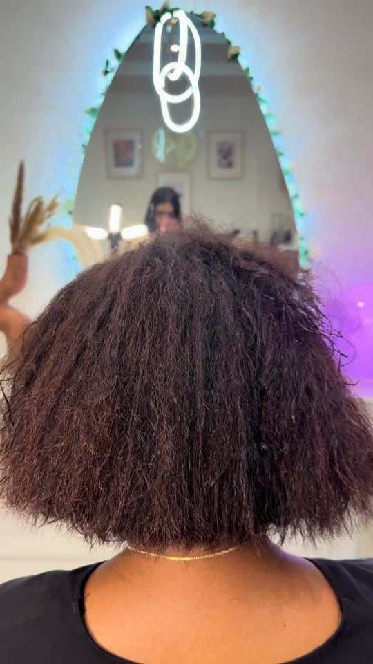 Pelo con frizz y volumen antes del alisado